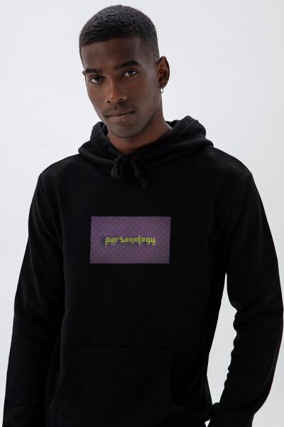 Black Premium Cotton Open Sessame Design Pullover Hoodie