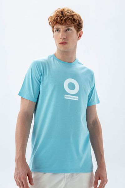 Blue Soft Fabric Personology Design Short Sleeve Tee