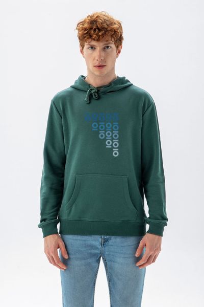 Green Premium Cotton Personology Design Pullover Hoodie