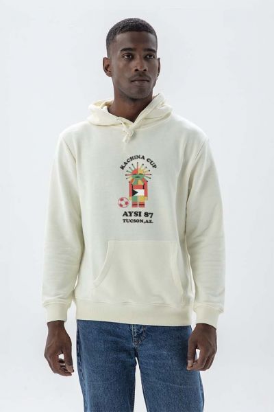 Ecru Premium Cotton kachina cup Design Pullover Hoodie