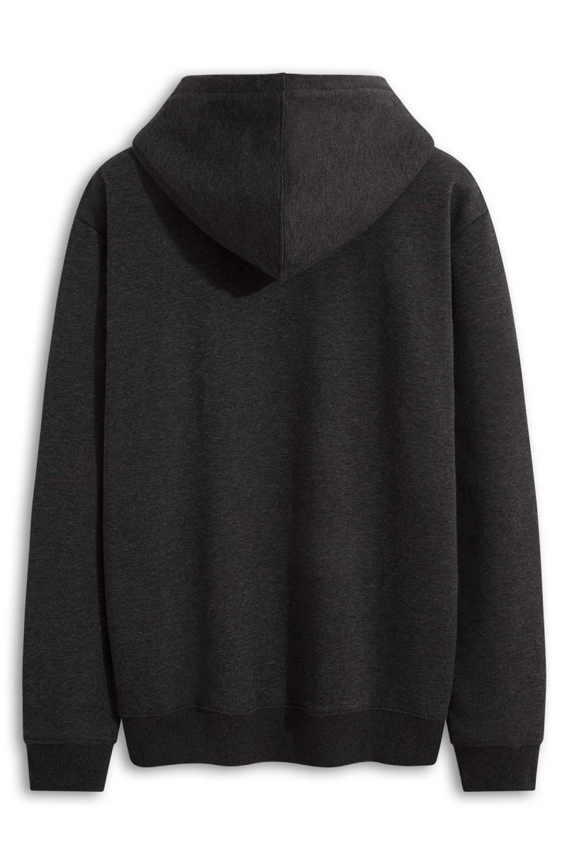 Dark Grey Premium Cotton Basic Design Pullover Hoodie