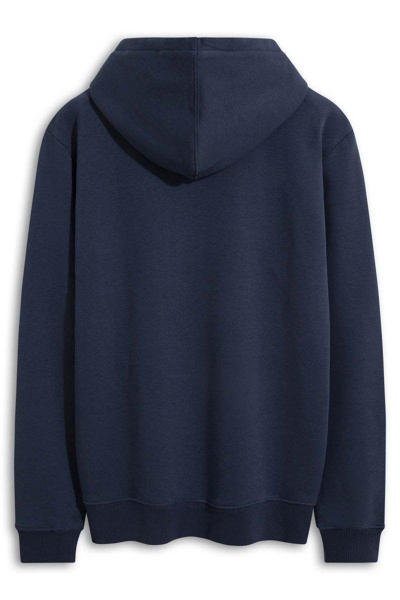 Navy Premium Cotton Basic Design Pullover Hoodie