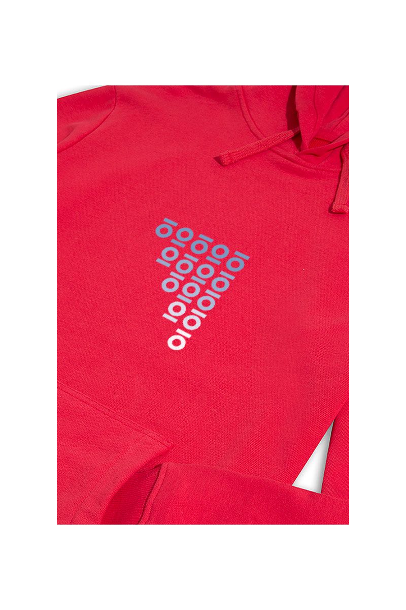 Red Premium Cotton Personologo Design Pullover Hoodie