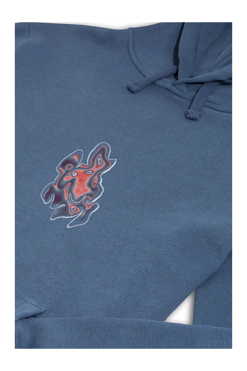 Navy Premium Cotton Material Design Pullover Hoodie