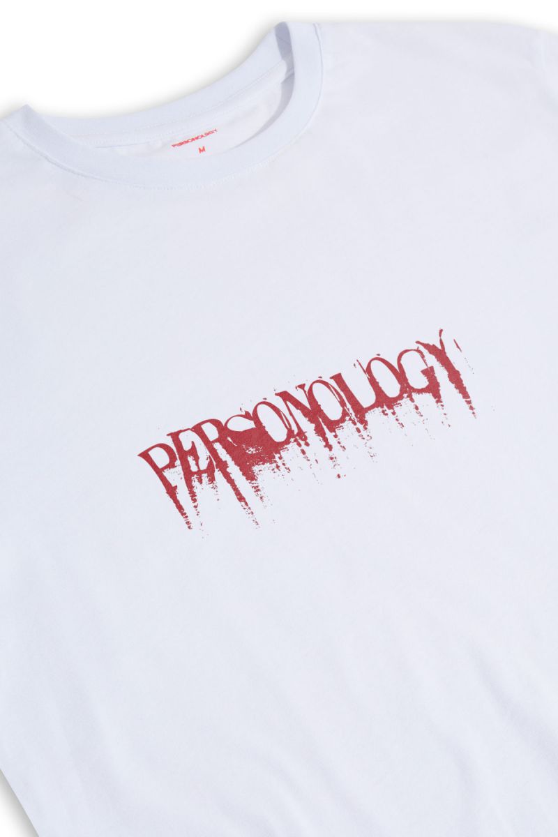 White Soft Fabric Personology Design Short Sleeve Tee