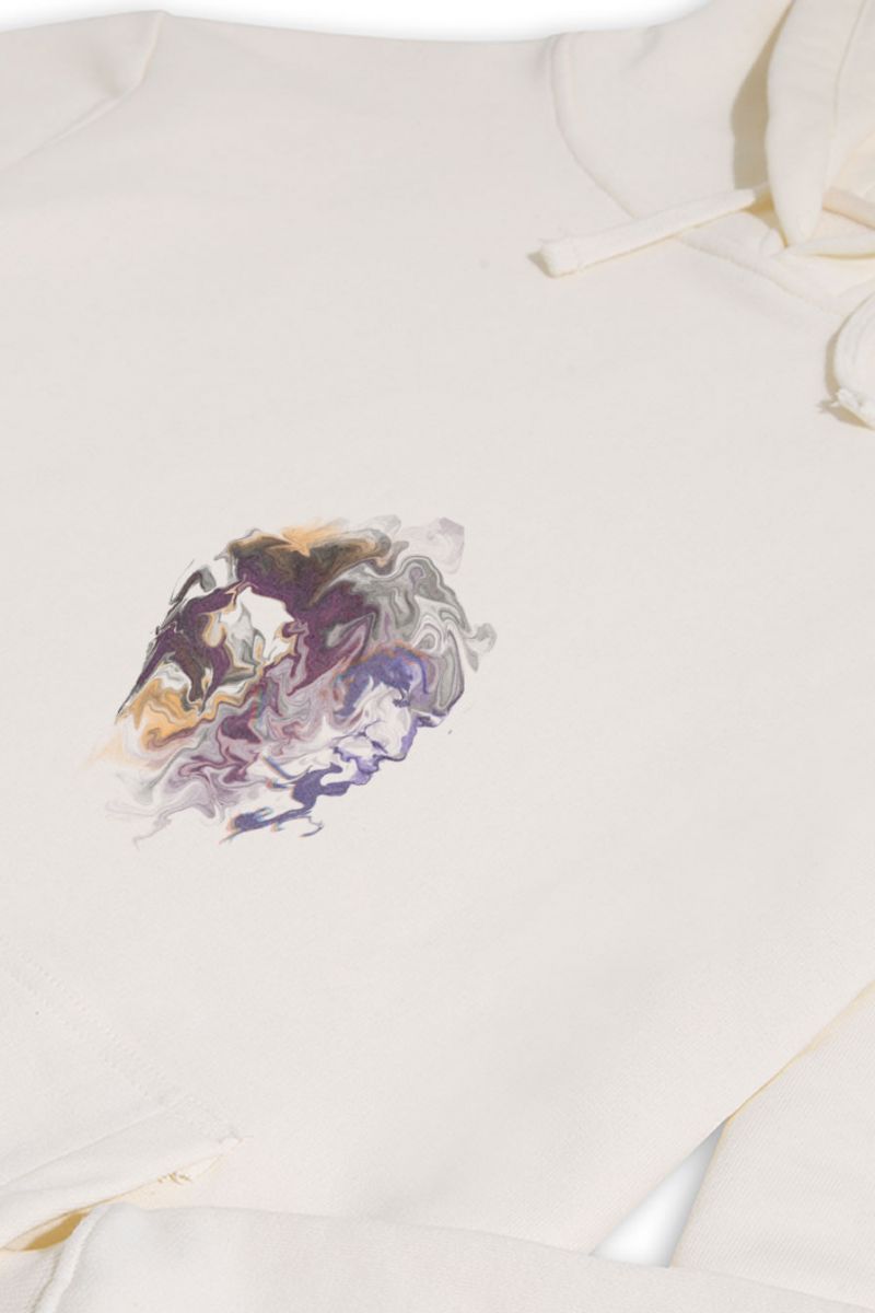 Ecru Premium Cotton Spirits Design Pullover Hoodie