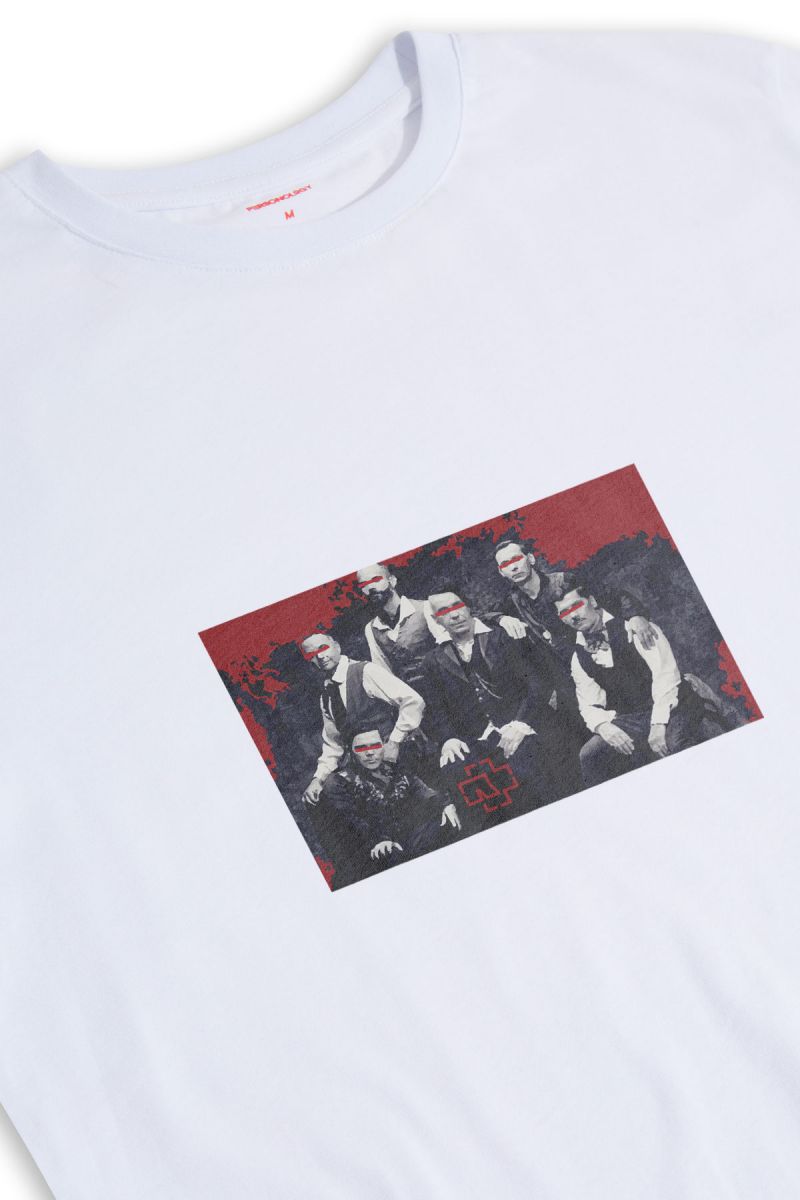 White Soft Fabric Zensieren Design Short Sleeve Tee
