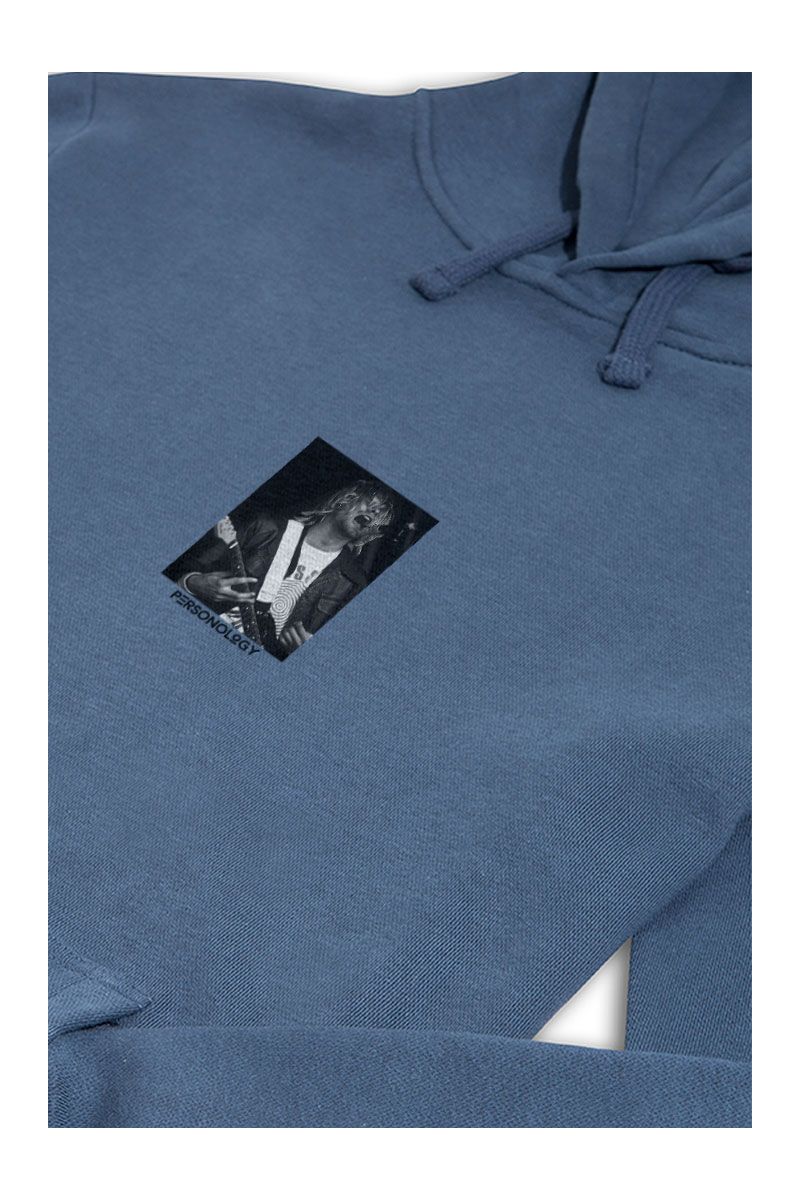Navy Premium Cotton Kurt Cobain Design Pullover Hoodie