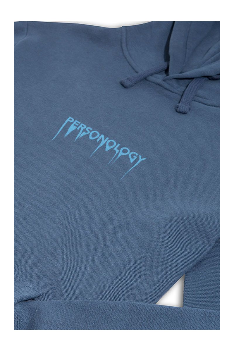 Navy Premium Cotton Crocodile Tears Design Pullover Hoodie