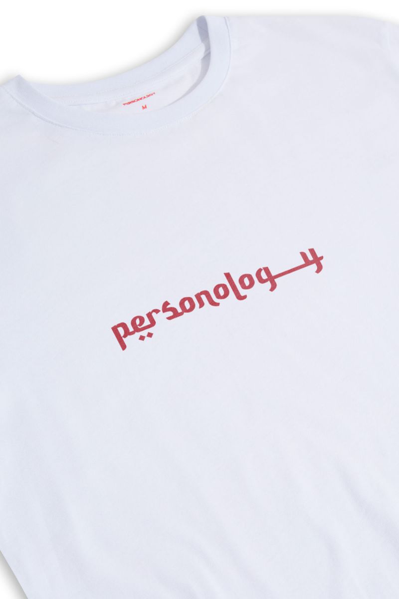 White Soft Fabric Ethnic Personology Design Short Sleeve Tee