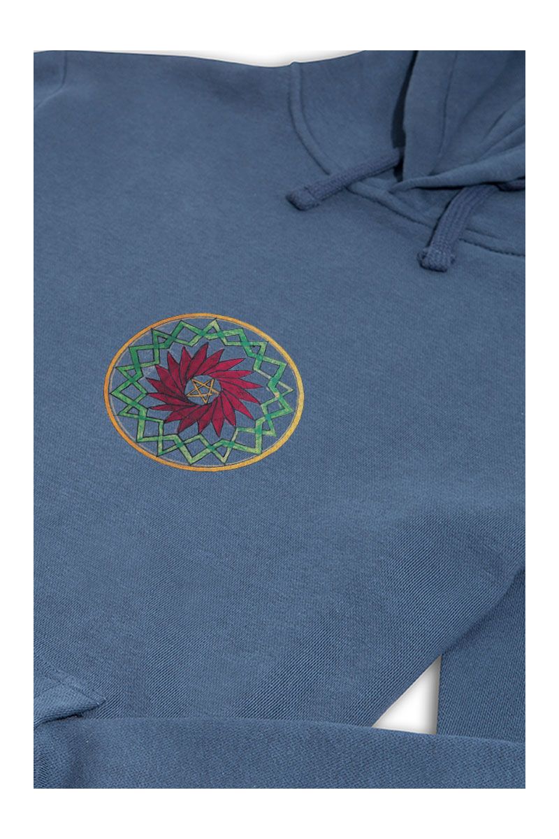 Navy Premium Cotton Sufism Design Pullover Hoodie