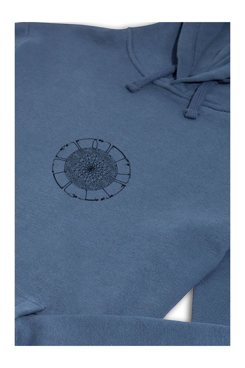 Navy Premium Cotton Sufism Design Pullover Hoodie
