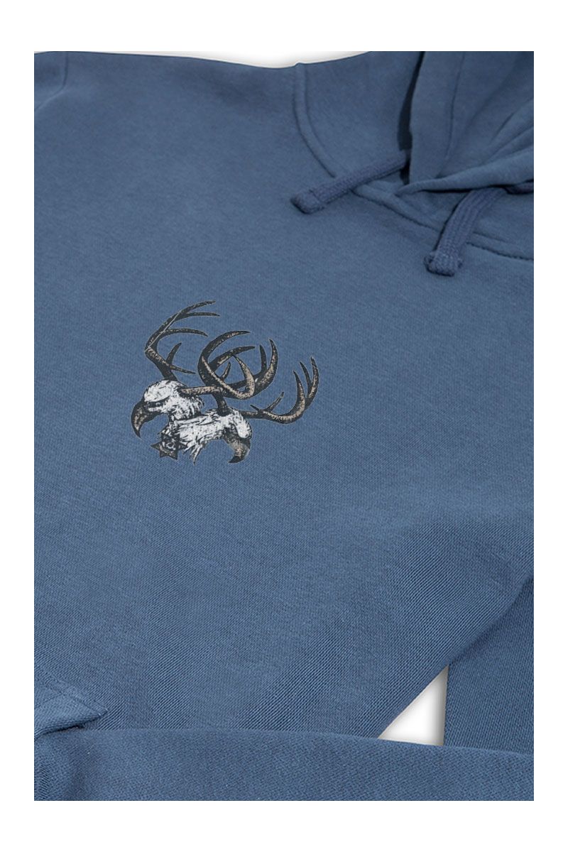 Navy Premium Cotton Illuminati Design Pullover Hoodie