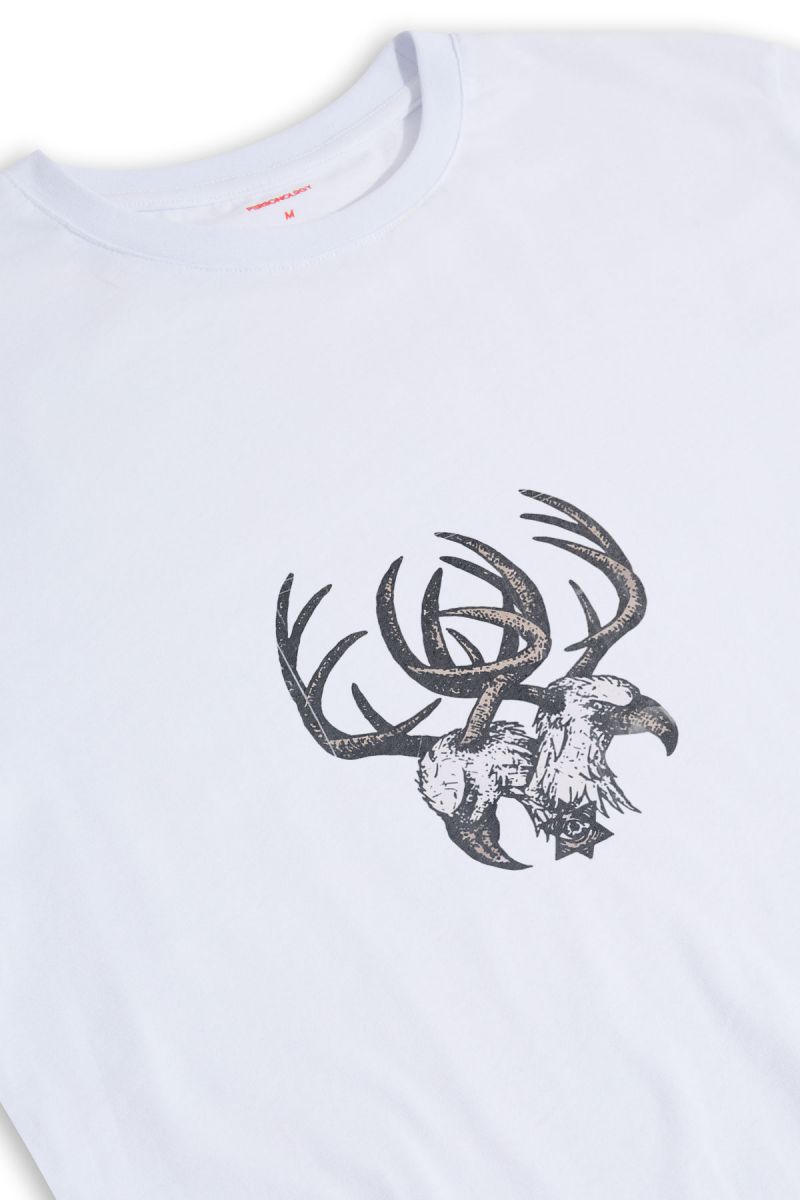 White Soft Fabric Illuminati Design Short Sleeve Tee