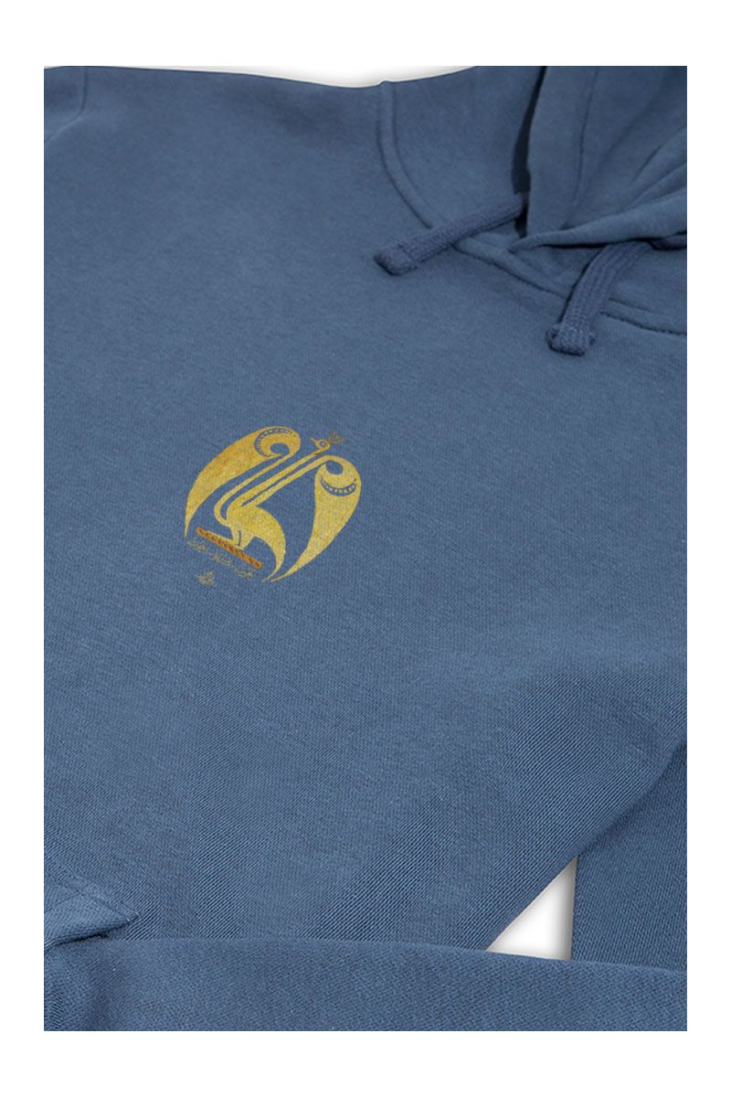 Navy Premium Cotton Sufism Design Pullover Hoodie