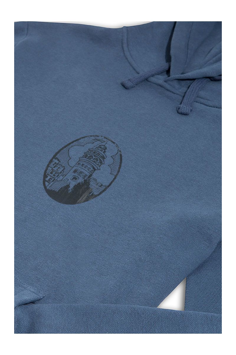 Navy Premium Cotton Istanbul Design Pullover Hoodie