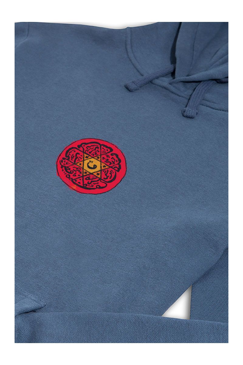 Navy Premium Cotton Sufism Design Pullover Hoodie