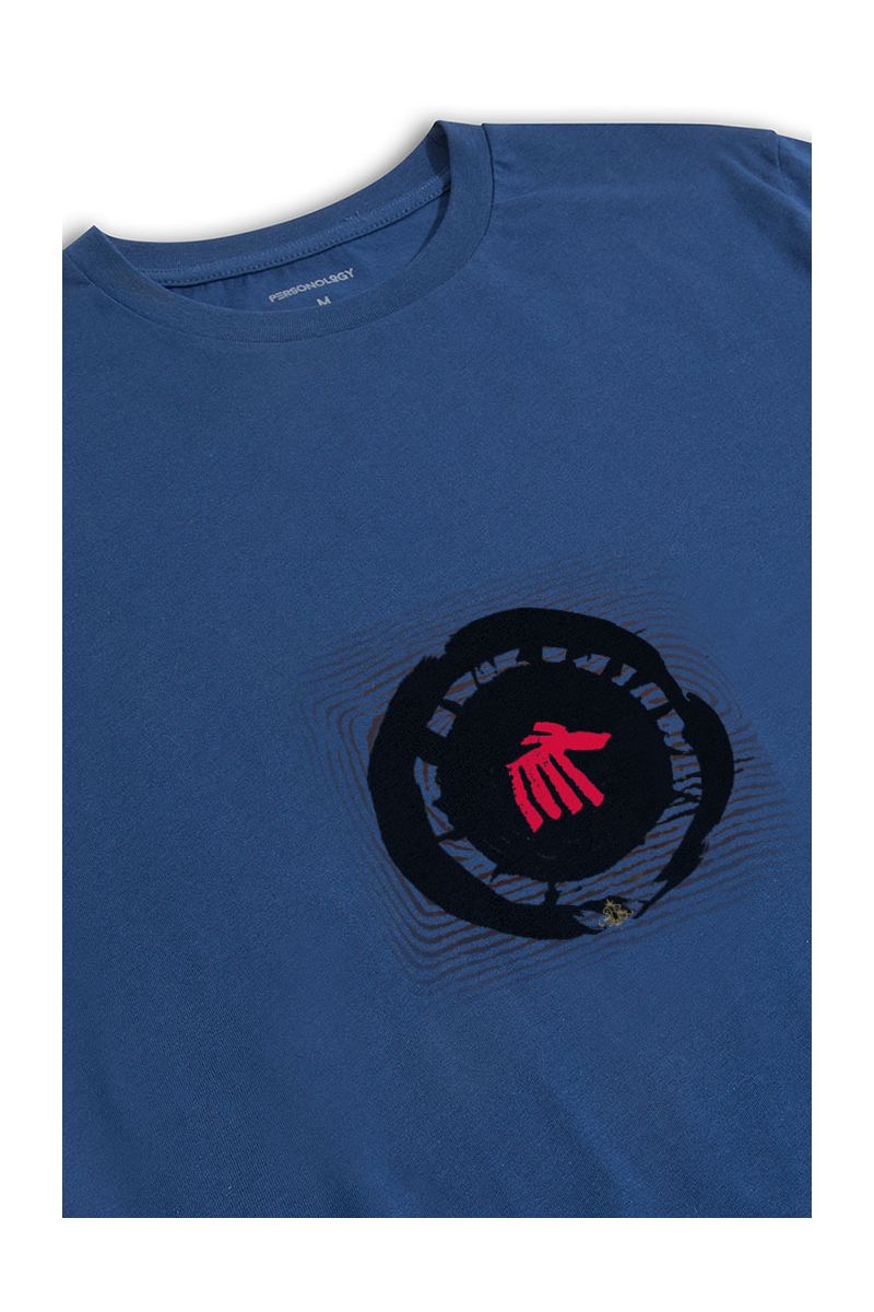 Navy Soft Fabric Theology Design Short Sleeve Tee