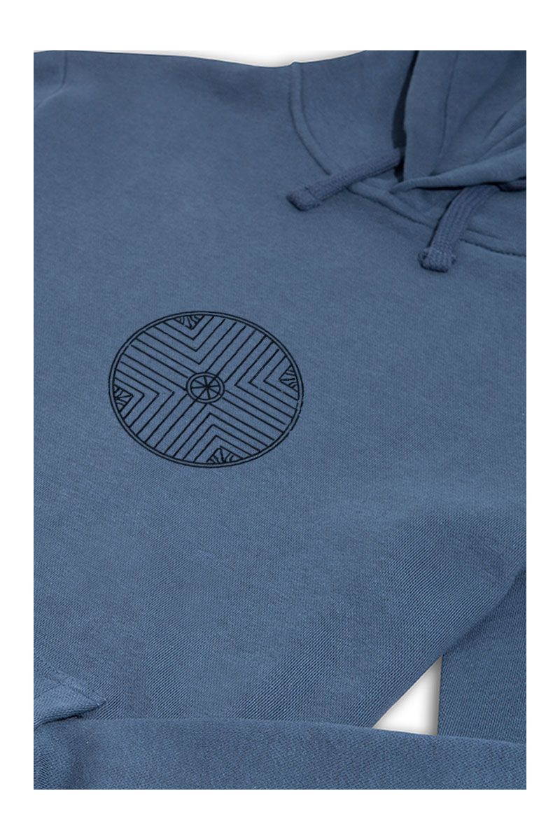Navy Premium Cotton Symbol Design Pullover Hoodie