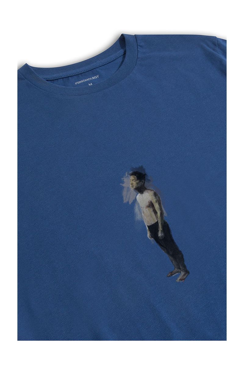 Navy Soft Fabric Human Design Short Sleeve Tee