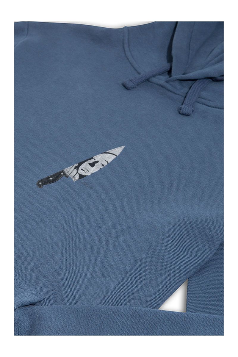 Navy Premium Cotton Alfred Hitchcock Design Pullover Hoodie