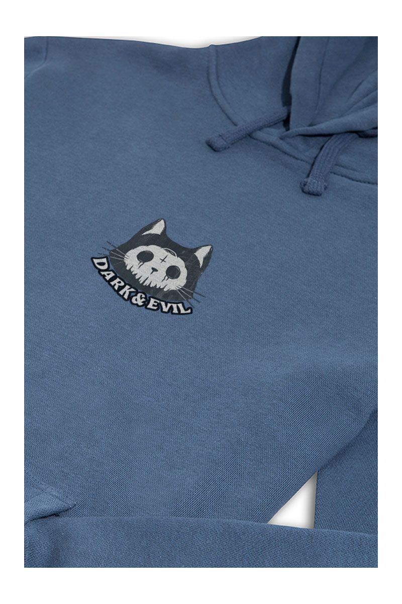 Navy Premium Cotton Dark & Evil Design Pullover Hoodie
