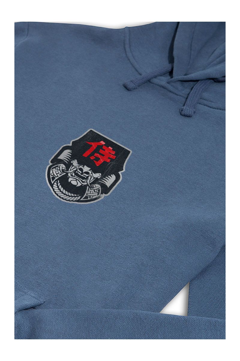 Navy Premium Cotton Japanese Design Pullover Hoodie