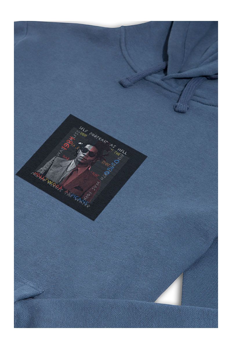 Navy Premium Cotton 1985 Hollywood Africans Design Pullover Hoodie