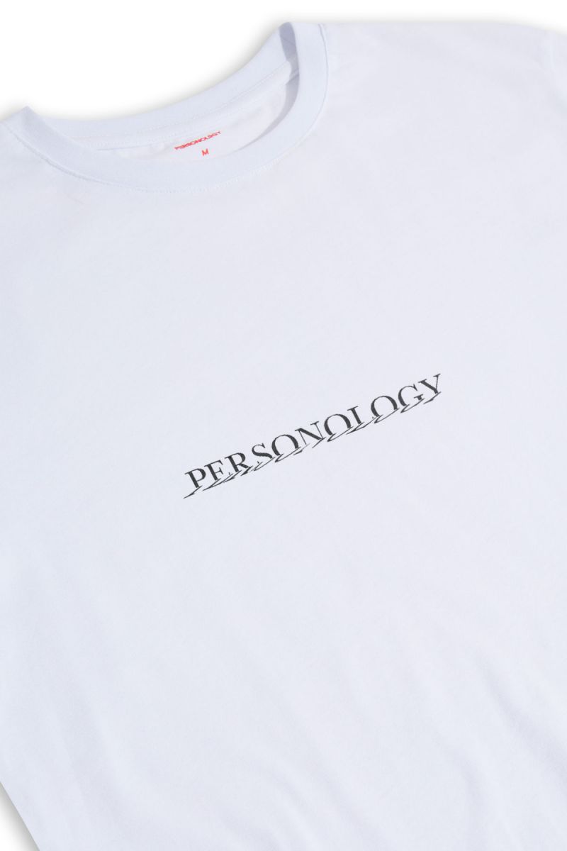 White Soft Fabric Personology Design Short Sleeve Tee