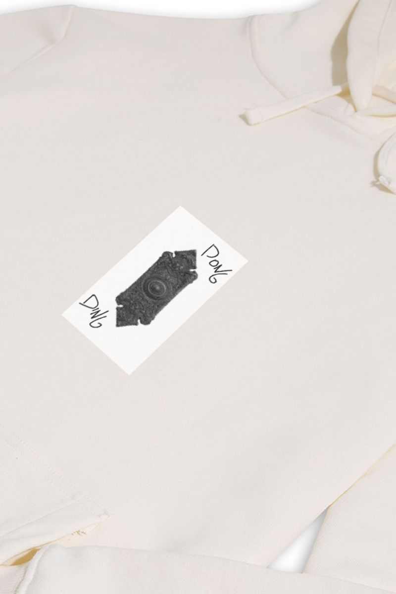 Ecru Premium Cotton Ding Dong Design Pullover Hoodie