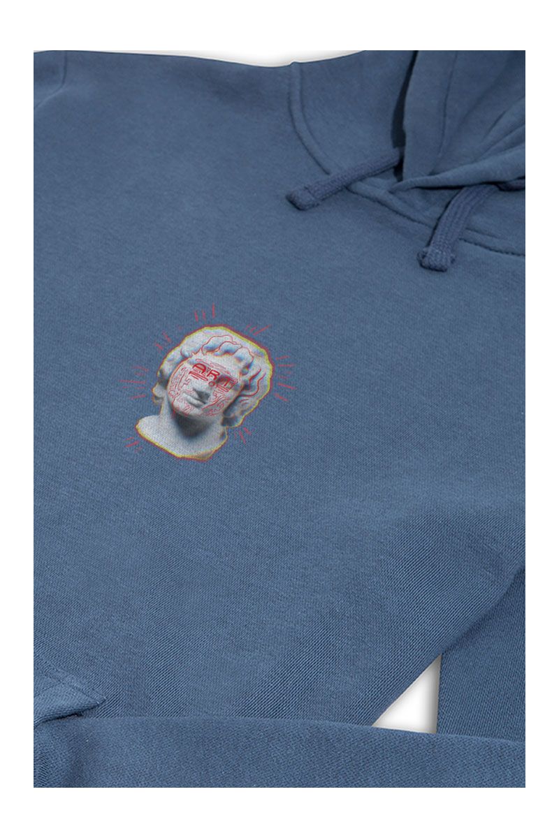Navy Premium Cotton Artpop Design Pullover Hoodie