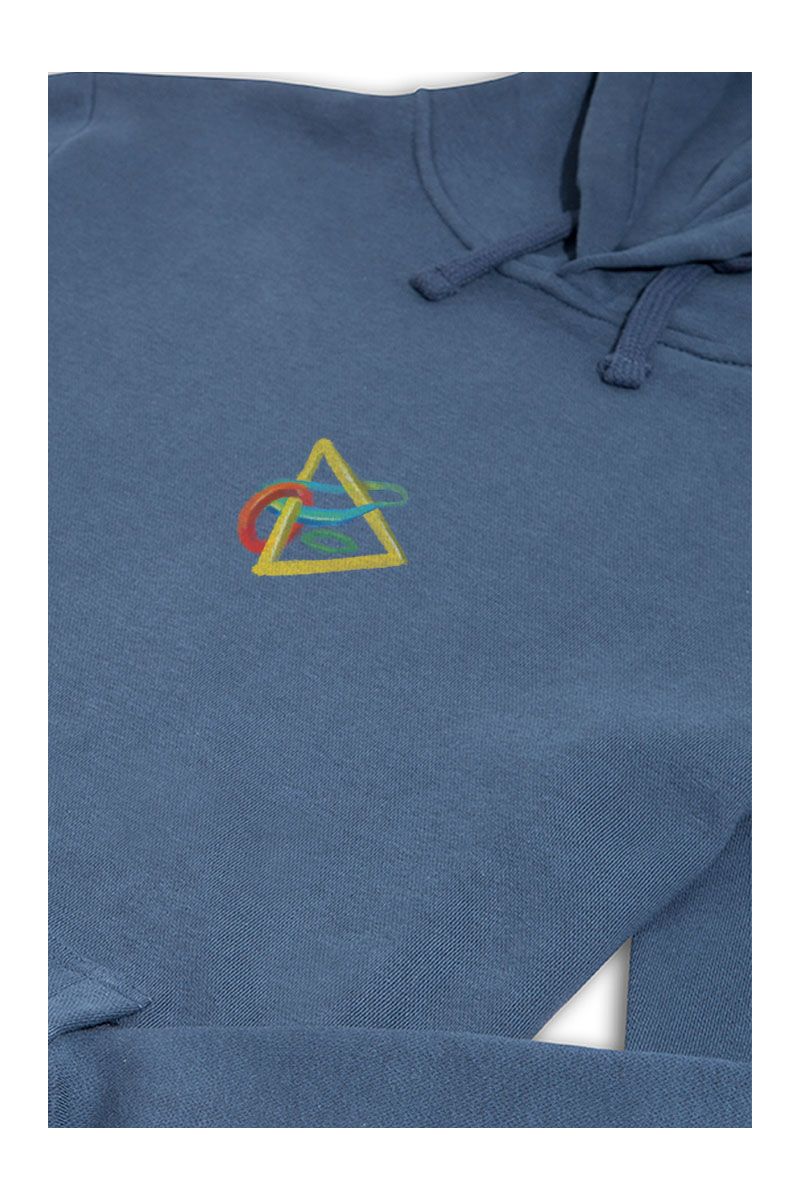 Navy Premium Cotton Triangle Design Pullover Hoodie