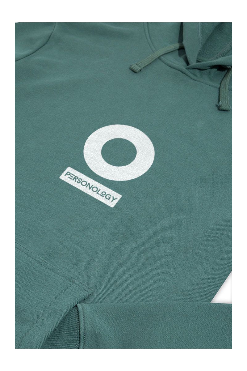 Green Premium Cotton Personology Design Pullover Hoodie