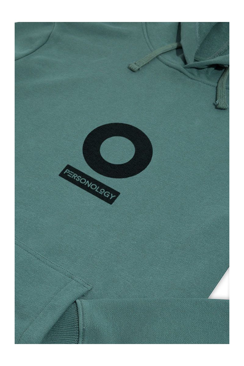 Green Premium Cotton Personology Design Pullover Hoodie