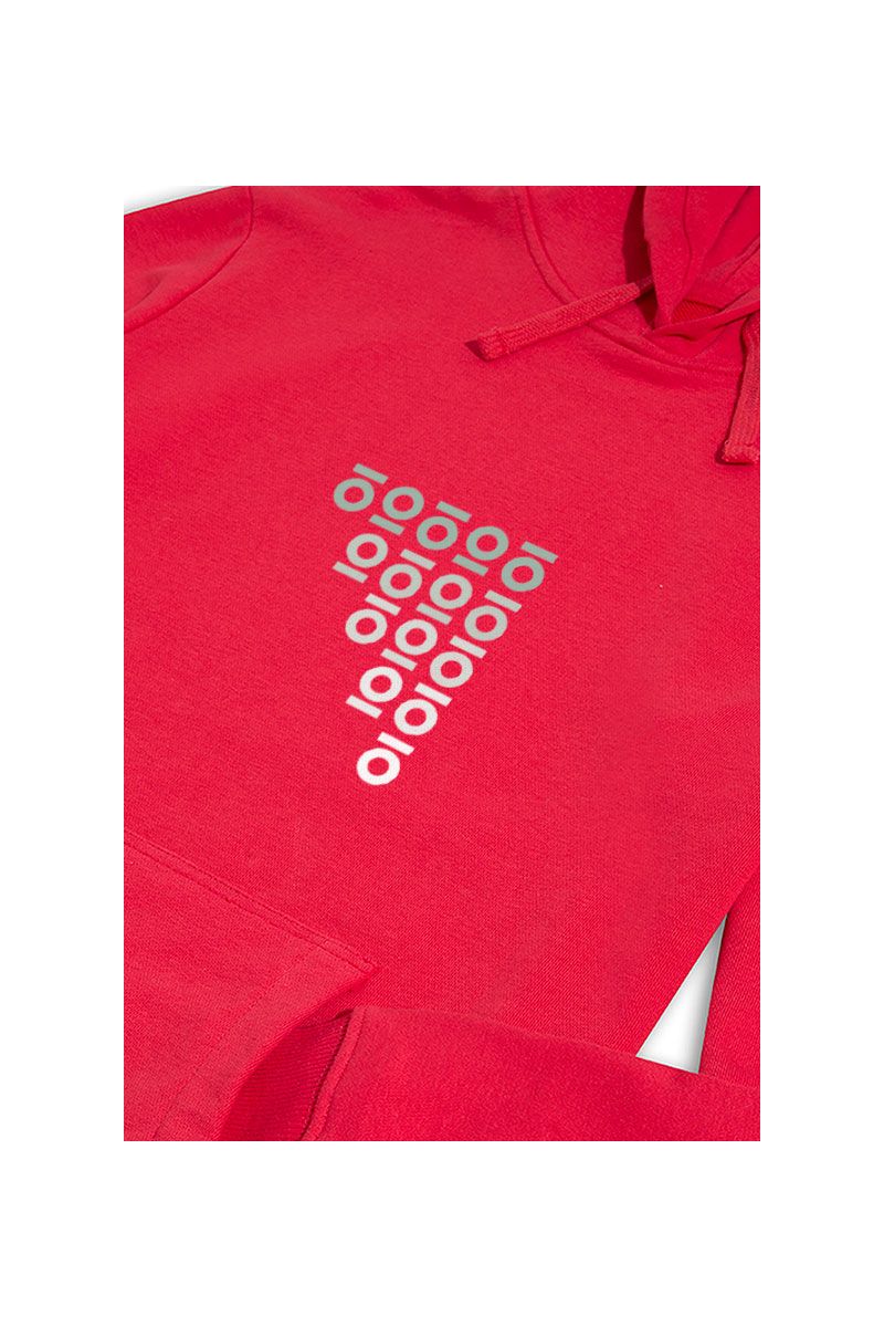 Red Premium Cotton Personology Design Pullover Hoodie