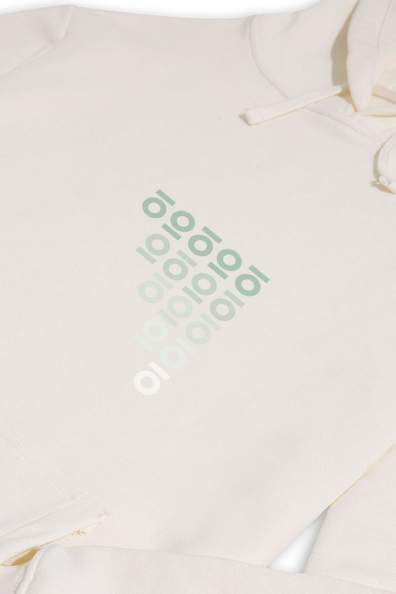 Ecru Premium Cotton Personology Design Pullover Hoodie