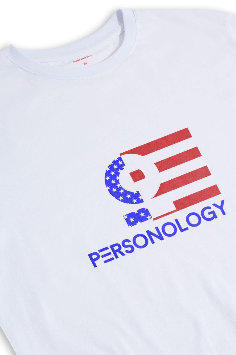 White Soft Fabric American Design Short Sleeve Tee