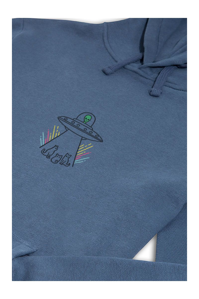 Navy Premium Cotton Cat Design Pullover Hoodie
