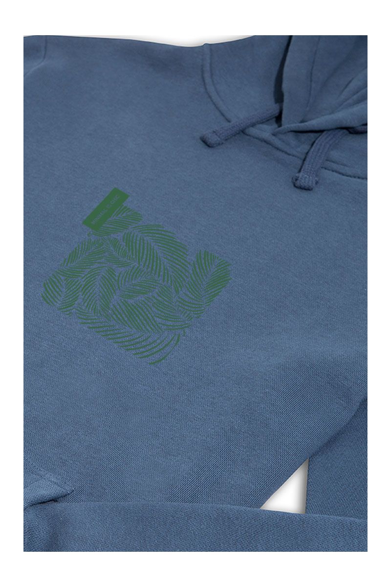 Navy Premium Cotton Minimal is Chic Design Pullover Hoodie