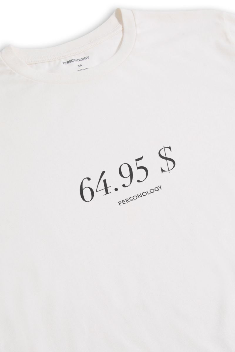 Off White Soft Fabric 64.95 Design Short Sleeve Tee