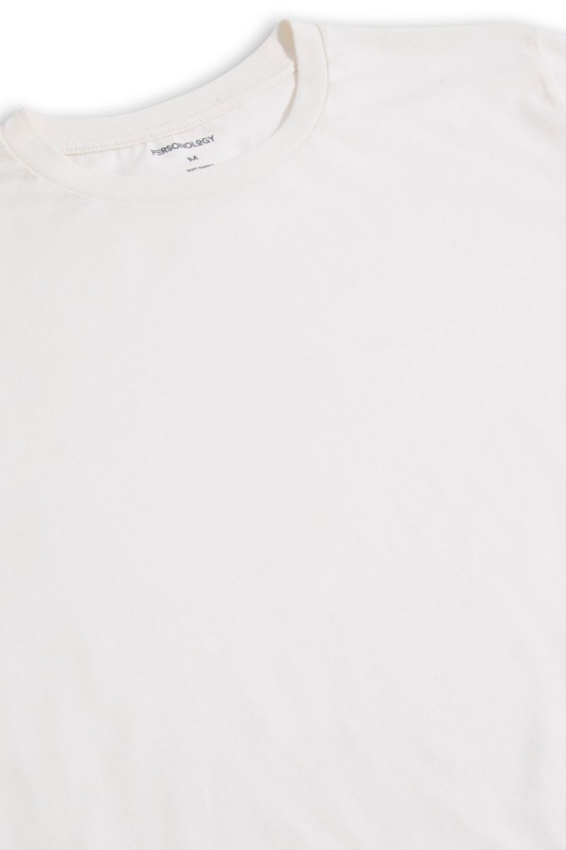 Off White Soft Fabric Back Personology Design Short Sleeve Tee