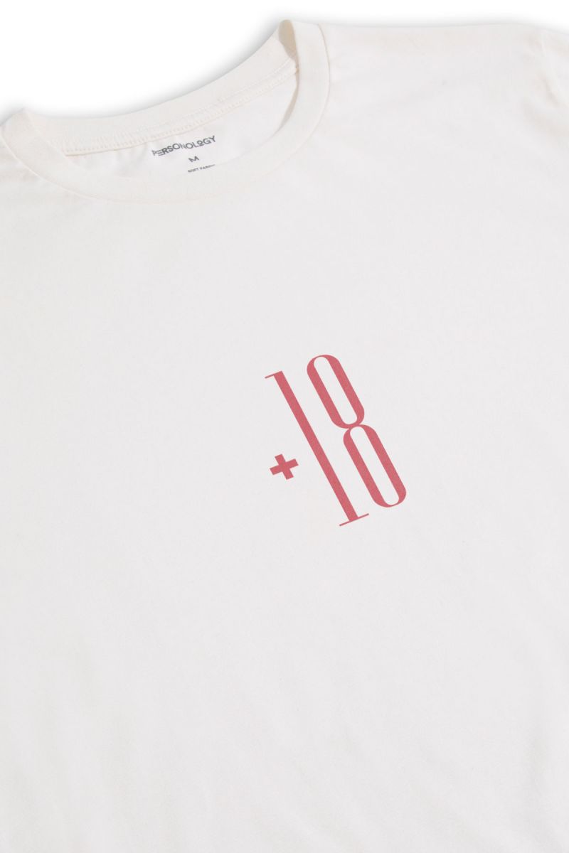 Off White Soft Fabric Porn Design Short Sleeve Tee