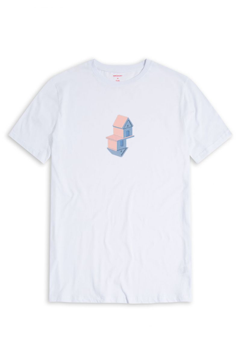 White Soft Fabric The Dream Design Short Sleeve Tee