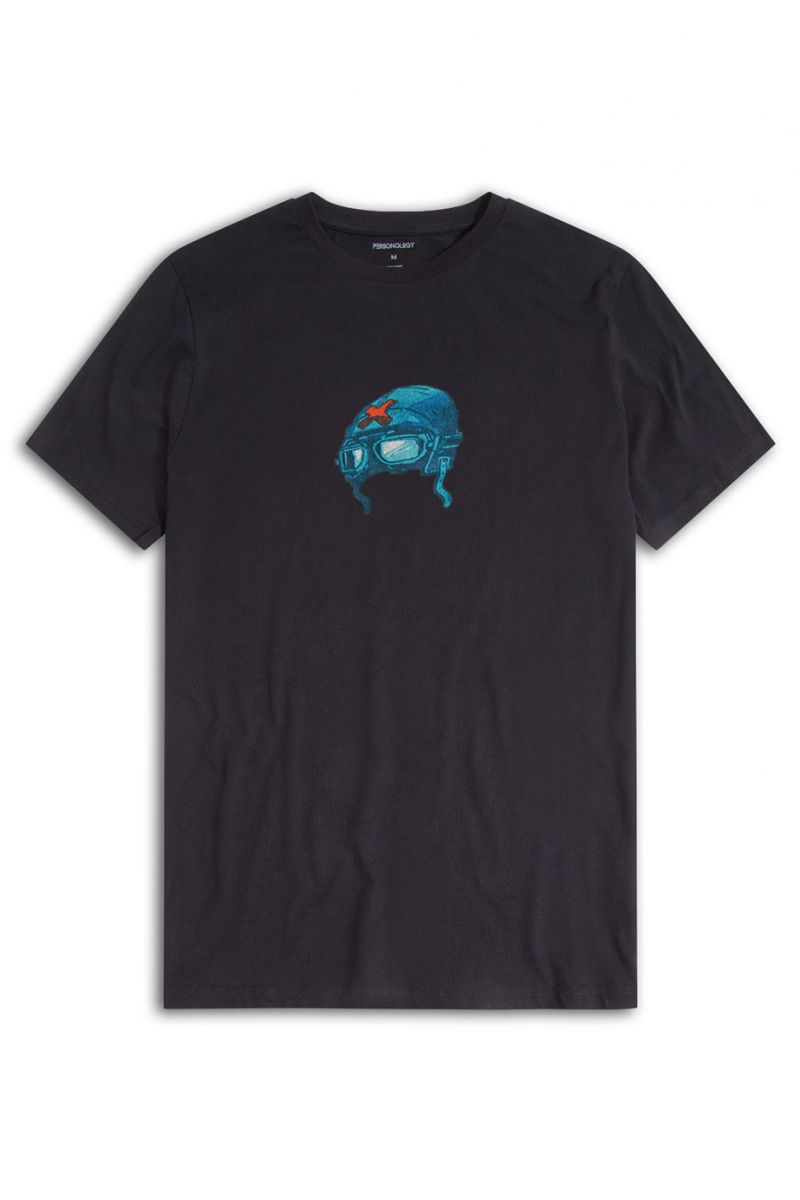 Black Soft Fabric Target Design Short Sleeve Tee
