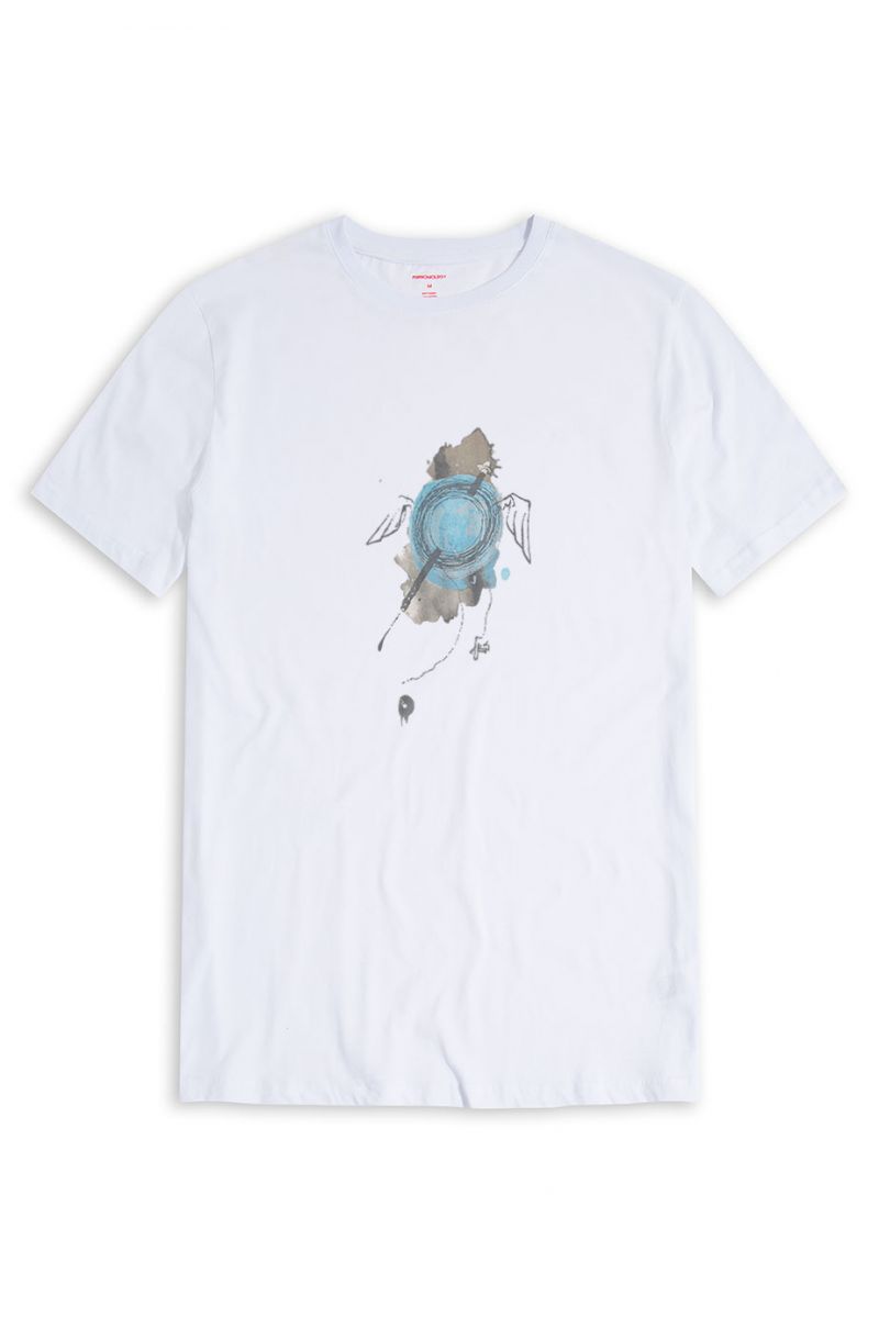 White Soft Fabric Neyz Design Short Sleeve Tee