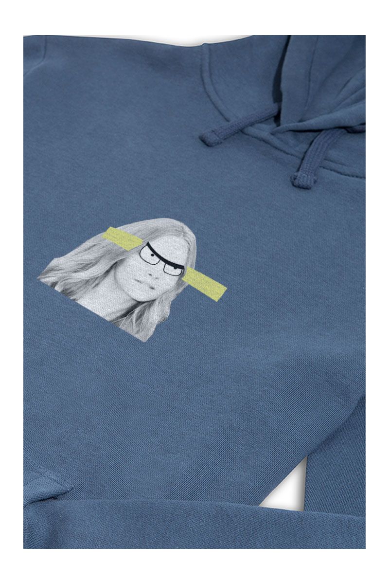 Navy Premium Cotton Beauty Design Pullover Hoodie