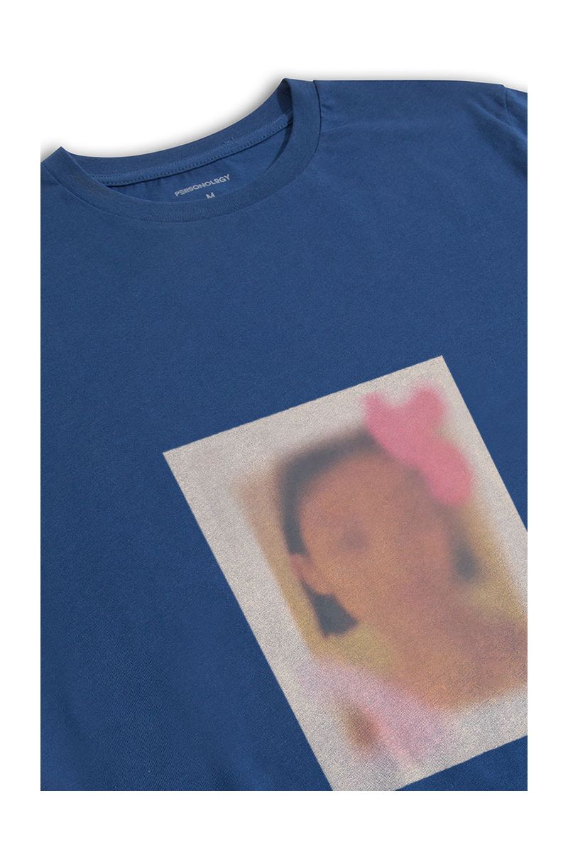 Navy Soft Fabric Timthumb Design Short Sleeve Tee