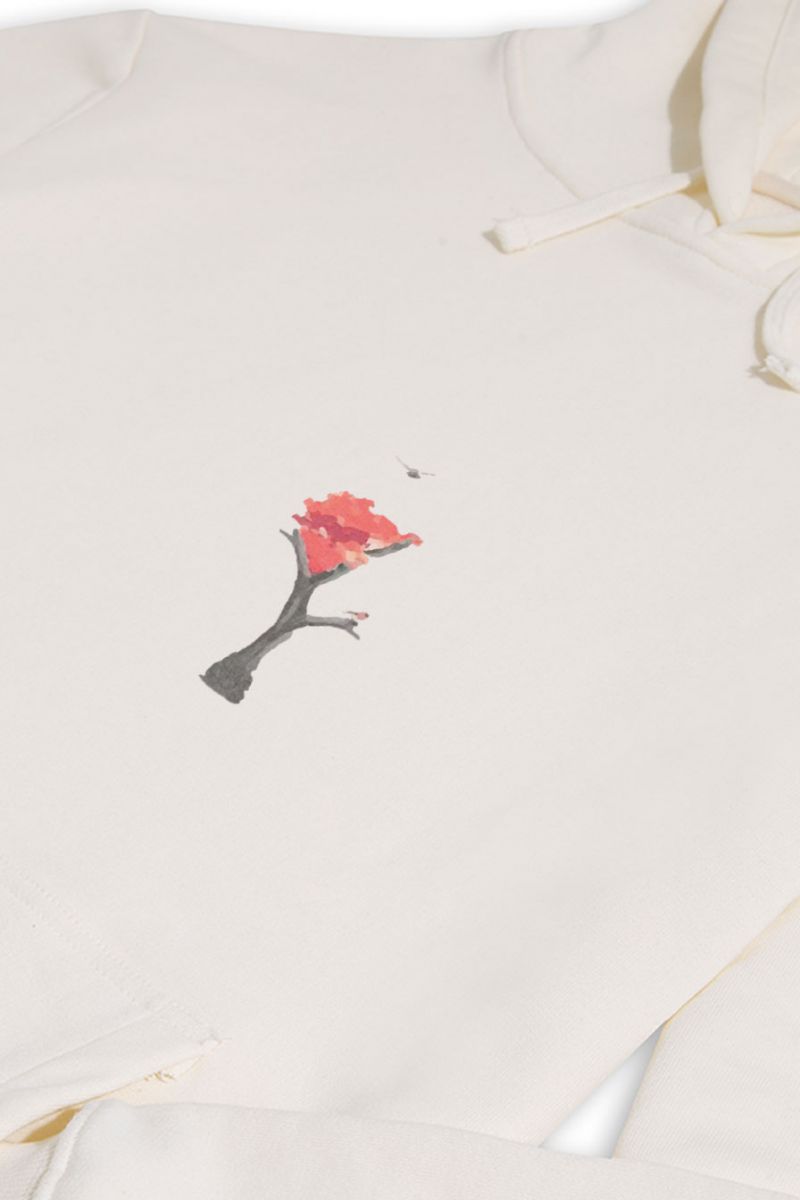 Ecru Premium Cotton Dream Tee Design Pullover Hoodie