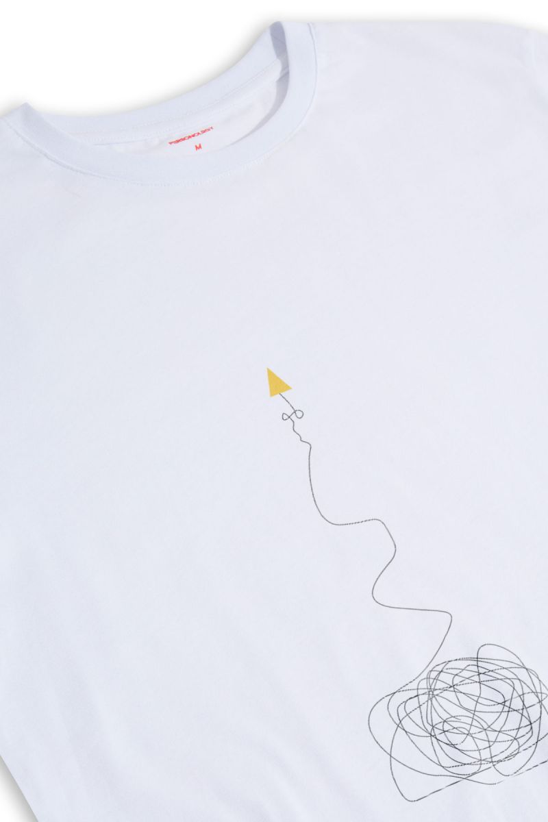 White Soft Fabric Love Design Short Sleeve Tee