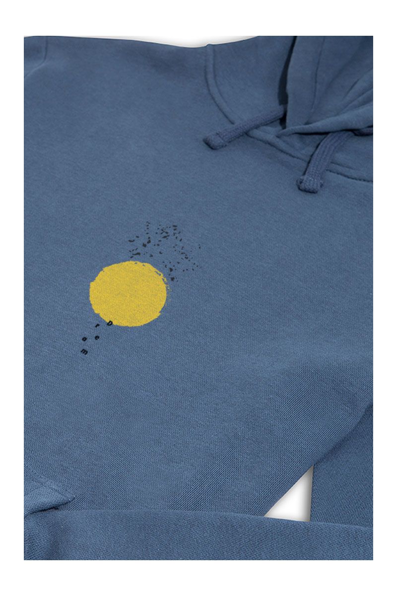 Navy Premium Cotton Dreams on Wings Design Pullover Hoodie